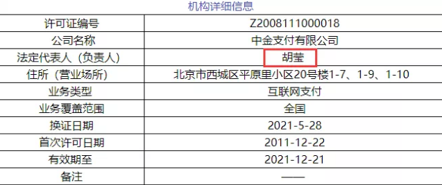 五大支付公司，牌照法人信息改变，牛哇！(图2)